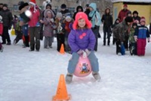 7 января прошли новогодние «Весёлые старты» для детей