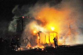 Под Красноуфимском сгорел барак - спасено 30 человек