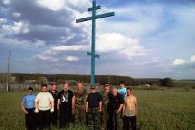 На трассе Ачит – Месягутово возвысился православный крест