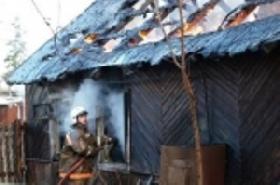 Во время пожара в частном жилом доме пострадал 53-летний мужчина